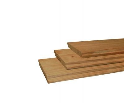 Douglas geschaafd halfhouts rabat 4xvelling 1,8x19,5x500 cm, groen geïmpregneerd.