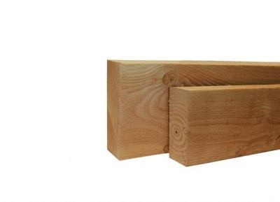 Douglas geschaafde gording 7,0x22,0x500 cm, groen geïmpregneerd.