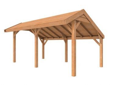 Douglasvision kapschuur Comfort 500x250 cm, onbehandeld.