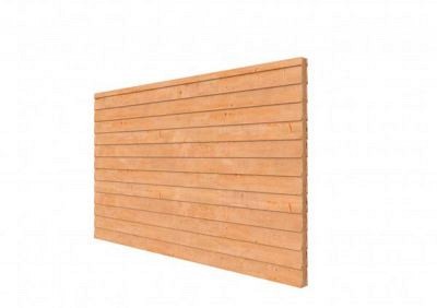 Douglas buitenverblijf Comfort/DHZ achterwand Zweeds rabat dubbelzijdig 371 cm, onbehandeld.