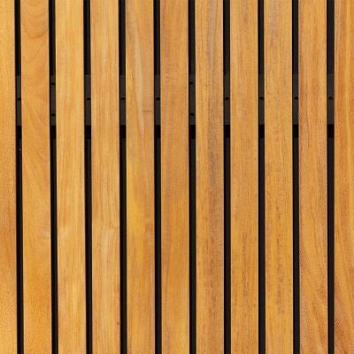 Stripes Black hardhout FSC 45x1800x1800mm naturel/zwart rvs geschroefd van 335, voor