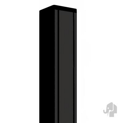 Linea Fence Aluminium paal met houten kern 6.8x6.8x272 zwart gepoedercoat