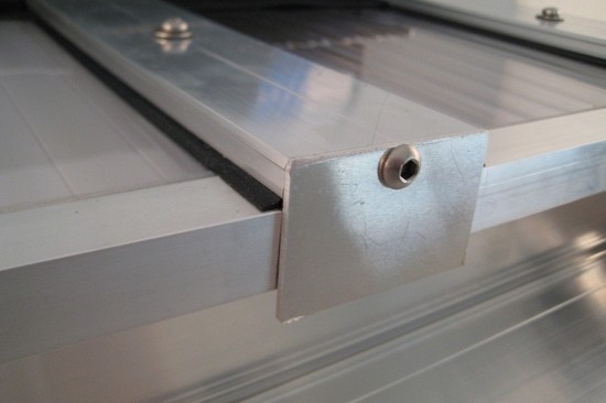 Pext Polycarbonaat Dakpakket - 4060x4000 muuraanbouw - blank aluminium - polycarbonaat opaal