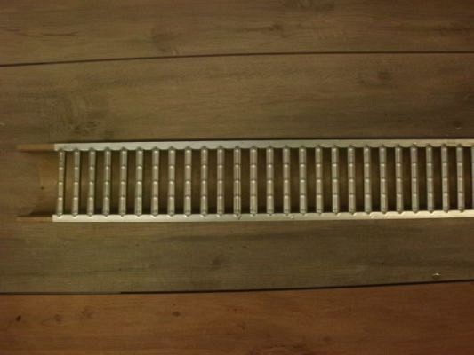  Euroline goot 100 cm met verzinkt stalen rooster