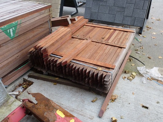 piket 40x40x60  hout ruw