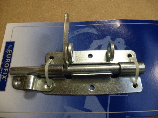 Hangslotgrendel verzinkt 100MM blister