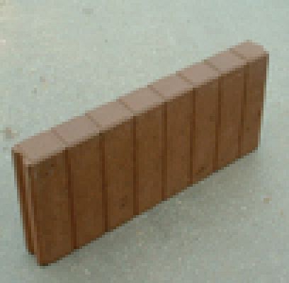 Blokjesband 6X25X50 bruin