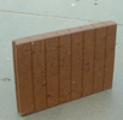 Mini Quadrobandpalissade 6x35x50cm bruin