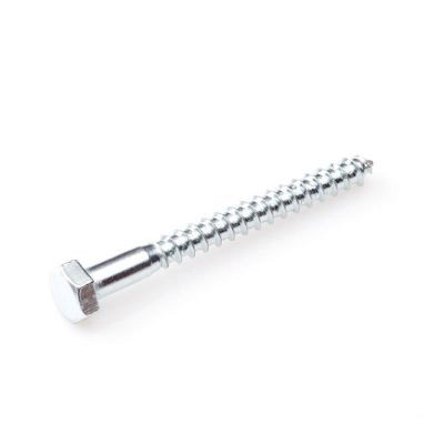 Houtdraadbout 8.0X35 (50ST) wit verzinkt kuip