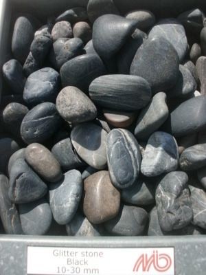 Verp. Glitter Stone Black 10-30 mm (20 kg)