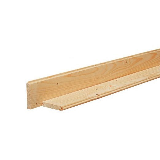 Scandinavisch vuren geschaafd dakbeschot 1,6x10x300 cm, groen geïmpregneerd.