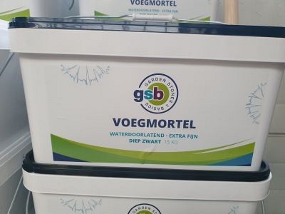GSB Voegmortel fijn 15 kg - Diep zwart