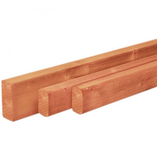 Douglas geschaafde regel 4,5x7,0x400 cm, onbehandeld.