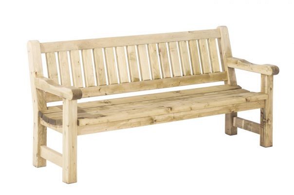 Bank Luuk, 40 mm dik, 96x200x74 cm (HxBxD).