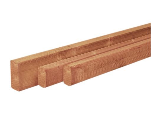Douglas geschaafde regel 4,5x7,0x400 cm, onbehandeld.