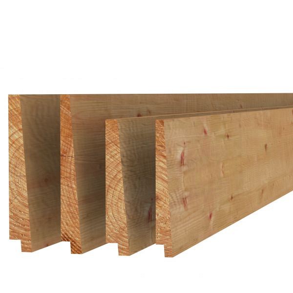 Douglas Zweeds rabat 1 zijde geschaafd, 1 zijde fijnbezaagd 1,0-2,1x16,5x300 cm, onbehandeld.